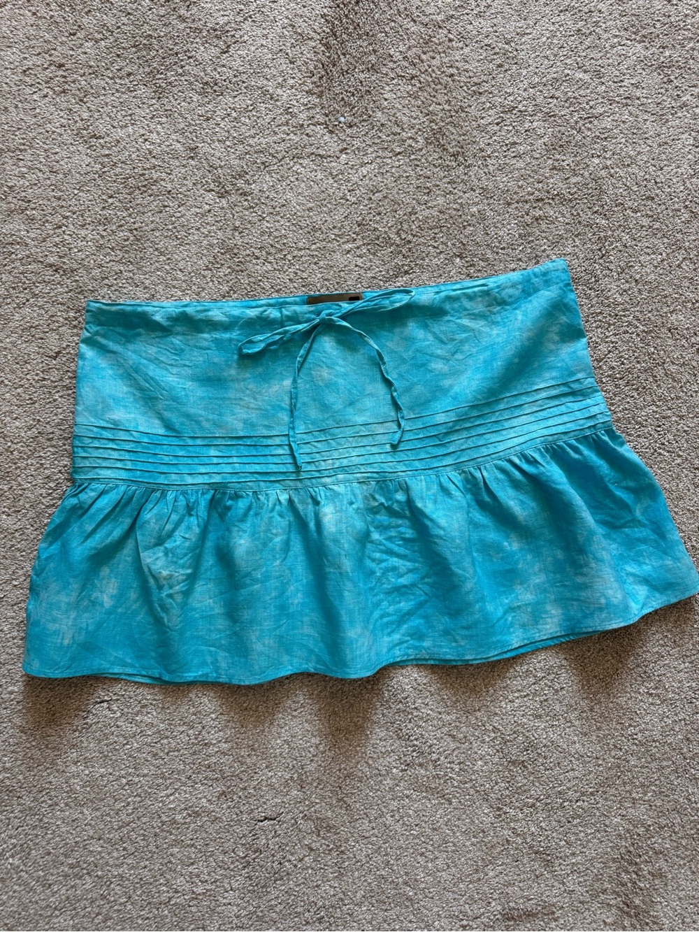 100% linen Y2K forever 21 mini skirt L
